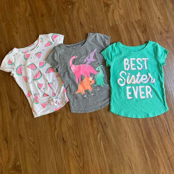 SOLD! JUMPING BEANS TODDLER GIRL T-SHIRTS X 3 - Picture 2 of 8